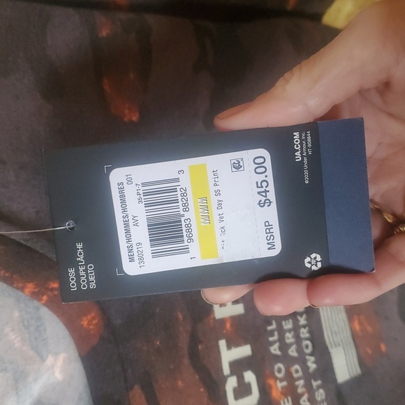 Under Armour Project Rock Vet Day Camo SS Sz. M TShirt NWT - Picture 6 of 16